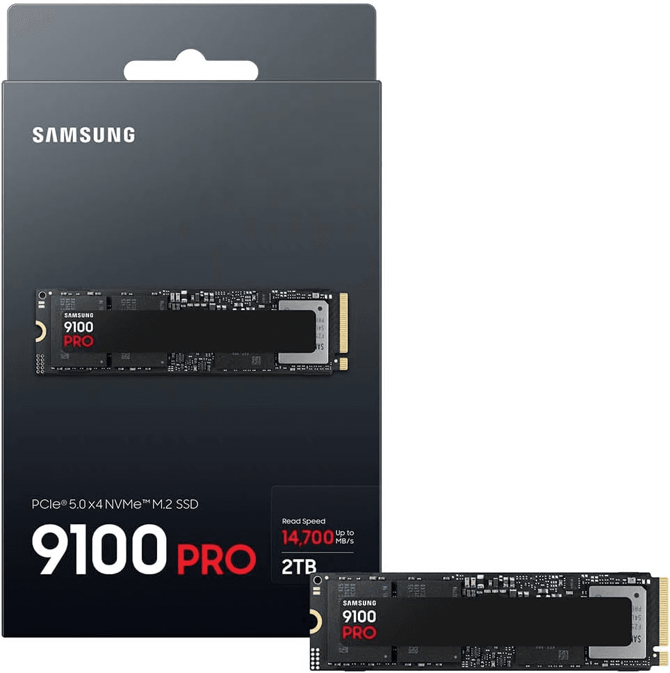 Samsung SSD 9100 PRO 2TB, PCIe 5.0x4 M.2 2280, Up to 14,700MB/s